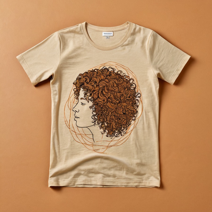 Curlspirations Drop 01 tee mockup